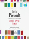 Small great things : a novel